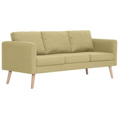 trīsvietīgs dīvāns, zaļš audums cena un informācija | Dīvāni | 220.lv