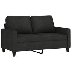 Divvietīgs dīvāns , 120 cm, melns цена и информация | Диваны | 220.lv