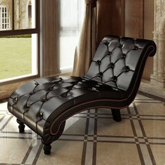 Кушетка Chesterfield, коричневая цена и информация | Диваны | 220.lv