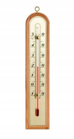 Iekštelpu istabas termometrs koka piekariņš цена и информация | Meteostacijas, āra termometri | 220.lv