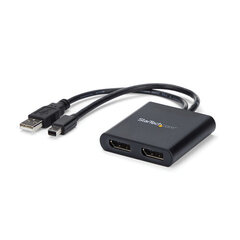 StarTech.com Mini DisplayPort MST centrmezgls — Mini DisplayPort uz DisplayPort vairāku monitoru sadalītājs — MST Hub mDP 1,2 līdz 2x DP (MSTMDP122DP) — video sadalītājs — 2 porti cena un informācija | Komutatori (Switch) | 220.lv