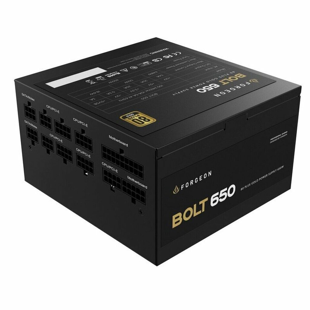 Spēļu Barošanas Jauda Forgeon Bolt PSU 650W цена и информация | Barošanas bloki (PSU) | 220.lv