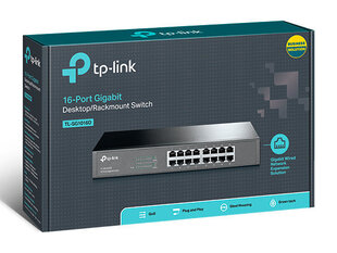 NET SWITCH 16PORT 1000M/TL-SG1016D TP-LINK cena un informācija | Komutatori (Switch) | 220.lv