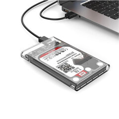 Ārējā cietā diska ietvars USB 3.0 2,5'' cena un informācija | Cieto disku somas un apvalki | 220.lv
