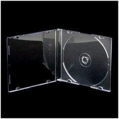 Omega CD Slim Case Clear (56621) cena un informācija | Cieto disku somas un apvalki | 220.lv