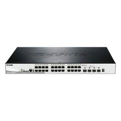 Сетевой коммутатор D-Link DGS-1510-28XMP/E Управляемый L2/L3 Gigabit Ethernet (10/100/1000) Power over Ethernet (PoE) Черный, серый цена и информация | Коммутаторы (Switch) | 220.lv