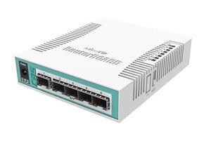 Маршрутизатор Mikrotik CRS106-1C-5S network switch Gigabit Ethernet (10/100/1000) Power over Ethernet (PoE), белый цена и информация | Коммутаторы (Switch) | 220.lv