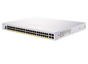 Сетевой коммутатор Cisco CBS350-48FP-4G-EU, управляемый L2/L3 Gigabit Ethernet (10/100/1000), серебристый цена и информация | Коммутаторы (Switch) | 220.lv