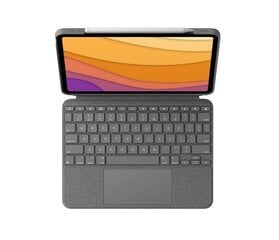 Чехол Logitech Combo Touch для iPad Air 10,9 дюйма (4-го, 5-го поколения) с клавиатурой, серый, US-INTNL цена и информация | Клавиатуры | 220.lv