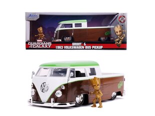 Jada Toys: Marvel - Groot 1962 VW Bus, 1:24 цена и информация | Атрибутика для игроков | 220.lv