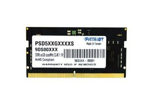 Модуль памяти Patriot Memory Signature PSD532G48002S 32 ГБ 1 x 32 ГБ DDR5 4800 МГц цена и информация | Оперативная память (RAM) | 220.lv