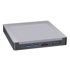 INVZI MagHub 8-in-1 USB-C Docking Station | Hub for iMac with SSD Bay (Gray) цена и информация | Адаптеры и USB разветвители | 220.lv