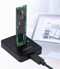 Gembird DD-U3M2 Dokstacija USB Type-C / M.2 SATA & NVME / SSD Drive cena un informācija | Adapteri un USB centrmezgli | 220.lv