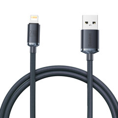 Kabeļa kabelis ātrai uzlādei un datu pārsūtīšanai USB Iphone Lightning 2.4A 1.2m melns 10183641 цена и информация | Адаптеры и USB разветвители | 220.lv