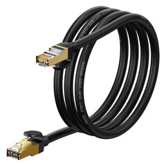 Ātrums Seven ātrs tīkla kabelis RJ45 Cat 7 10Gbps 1,5 m melns 10184661 цена и информация | Адаптеры и USB разветвители | 220.lv