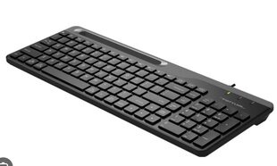 Tastatūra A4TECH FK25, viedtālruņa turētājs, melns cena un informācija | Klaviatūras | 220.lv