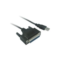 PremiumCord Konvertor USB 2.0 ar paralēlo portu DB25F цена и информация | Адаптеры и USB разветвители | 220.lv