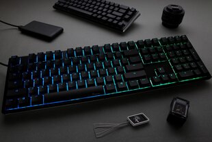 Mehāniskā tastatūra Ducky One 3, klasiska pilna izmēra Hotswap Cherry MX melna, RGB, PBT taustiņu vāciņi цена и информация | Клавиатуры | 220.lv