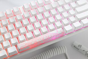 Mehāniskā tastatūra Ducky One 3, tīri balta TKL Hotswap Cherry MX Clear, RGB, PBT taustiņu vāciņi цена и информация | Клавиатуры | 220.lv