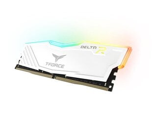 Atmiņas komandas grupa T-Force Delta RGB White DDR4 — 16 GB (2 x 8 GB) 3200 MHz CL16-20-20-40 1,35 V cena un informācija | Operatīvā atmiņa (RAM) | 220.lv