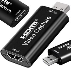 Fusion video signāla pārveidotājs no USB uz HDMI melns cena un informācija | Adapteri un USB centrmezgli | 220.lv