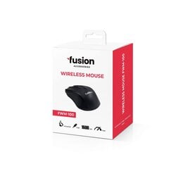 Fusion FWM-100 bezvadu pele | 1600 dpi | melna cena un informācija | Peles | 220.lv
