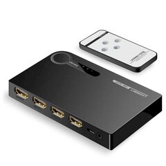 Разветвитель HDMI, 3x HDMI, 3D, 4K, черный цена и информация | Адаптеры и USB разветвители | 220.lv