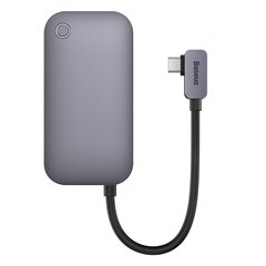 HUB USB pieslēgvietu sadalītājs planšetdatoram, 6in1, Baseus, USB-C HDMI SD TF, tumši pelēks cena un informācija | Adapteri un USB centrmezgli | 220.lv