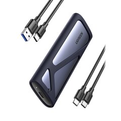 Atmiņas diska korpuss, Ugreen CM4001, M.2 USB, 3.2 Gen 2, USB, 10 Gbps, SSD, pelēks cena un informācija | Adapteri un USB centrmezgli | 220.lv