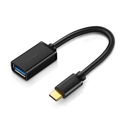 Adapteris OTG kabelis, Ugreen, no USB 3.0 uz USB-C, melns cena un informācija | Adapteri un USB centrmezgli | 220.lv