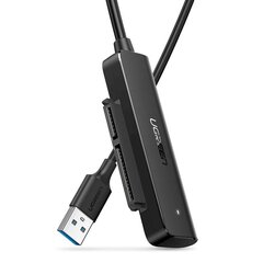 Adapteris, Ugreen, HDD, SSD 2.5, SATA III 3.0 uz USB, melns cena un informācija | Adapteri un USB centrmezgli | 220.lv