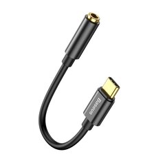 Austiņu adapteris, Baseus L541, no USB-C uz 3,5 mm audio ligzdu, DAC, melns cena un informācija | Adapteri un USB centrmezgli | 220.lv