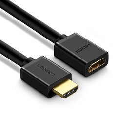 Kabeļa pagarinātājs, Ugreen, 0,5 m., HDMI 4K 10,2 Gbps., 340Mhz., melns cena un informācija | Adapteri un USB centrmezgli | 220.lv