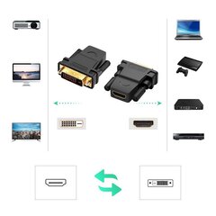 Adaptera spraudnis, Ugreen 201241, HDMI iekšējais - DVI ārējais FHD 60Hz, melns cena un informācija | Adapteri un USB centrmezgli | 220.lv