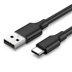 Кабель-переходник, Ugreen US2871, USB - USB-C 0.25 м, быстрая зарядка 3.0 3A., черный цена и информация | Адаптеры и USB разветвители | 220.lv