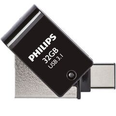 PHILIPS USB 3.1 | USB-C Flash Drive Midnight black 32GB cena un informācija | USB Atmiņas kartes | 220.lv