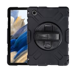 Fusion 360 Rotation Case planšetdatora maciņš ar grozāmu turētāju Samsung X200 Galaxy Tab A8 2021 10.5" melns cena un informācija | Somas, maciņi | 220.lv