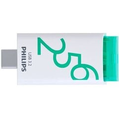 PHILIPS USB-C 3.2 Gen 1 Flash Drive Click Spring Green 256GB цена и информация | USB накопители | 220.lv