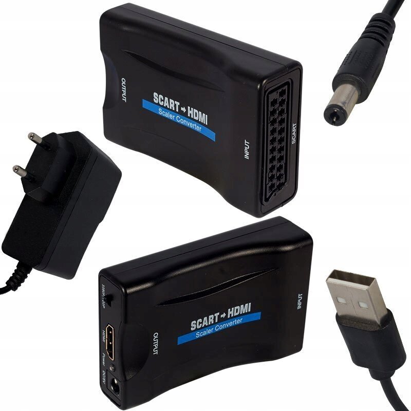 Sh Scart uz HDMI AV Euro Full HD 1080P цена и информация | Adapteri un USB centrmezgli | 220.lv