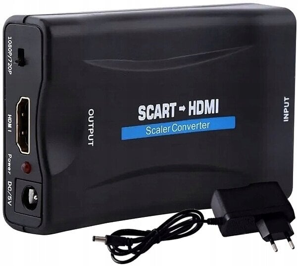 Sh Scart uz HDMI AV Euro Full HD 1080P цена и информация | Adapteri un USB centrmezgli | 220.lv