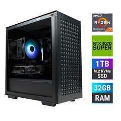 Dators MonsterX Ryzen 7 7700 32GB 1TB NVME RTX4070S cena un informācija | Stacionārie datori | 220.lv