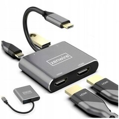 Daudzfunkcionāls centrmezgls Zenwire USH192 cena un informācija | Adapteri un USB centrmezgli | 220.lv