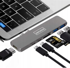 Daudzfunkcionāls centrmezgls 7in1 Zenwire cena un informācija | Adapteri un USB centrmezgli | 220.lv