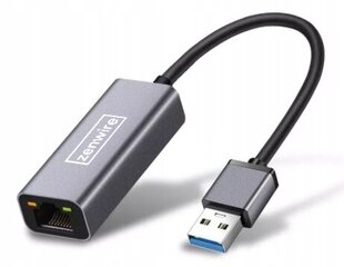 Adapteris USB 3.0/LAN Zenwire cena un informācija | Adapteri un USB centrmezgli | 220.lv