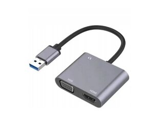 Adapteris USB-A 3.0 uz HDMI cena un informācija | Adapteri un USB centrmezgli | 220.lv