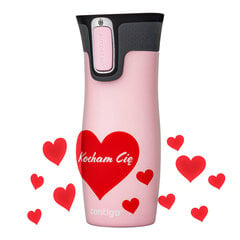 Contigo West Loop Hearts termokrūze 470 ml - Pink Hearts cena un informācija | Termosi, termokrūzes | 220.lv