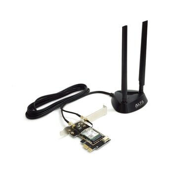 Alfa Network Alfa Wi-Fi 6E PCIe karte ar magnētisko antenu AIT-AX210-EX cena un informācija | Kontrolieri | 220.lv