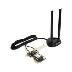 Alfa Network Alfa Wi-Fi 6E PCIe karte ar magnētisko antenu AIT-AX210-EX цена и информация | Контроллеры | 220.lv