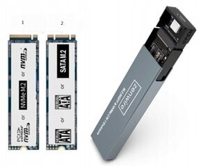 NVME SSD korpuss Zenwire цена и информация | Коммутационная панель 24 порта кат. 6 UTP Lanberg PPU6-1024-B | 220.lv