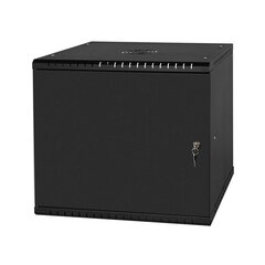 Stalflex Komutācijas skapis 19" 9U, 450mm, metāla durvis, melns RC19-9U-450MB cena un informācija | Datoru korpusi | 220.lv